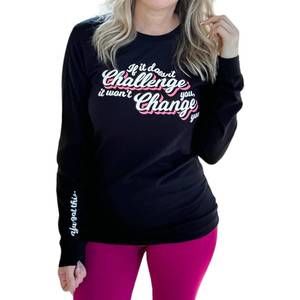 NEW SHE SHED challenge sweater in black